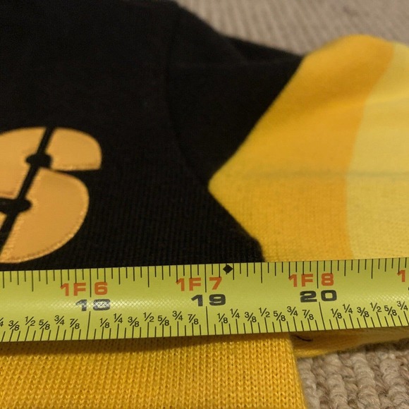 Mens Mitchell & Ness NFL Front Stripe Full Zip Sweater Pittsburgh Steelers M - Picture 9 of 11